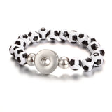 Sports Snap Button Bangle Bracelet Charm Jewelry for Men Women