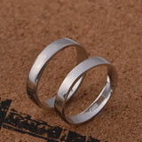 Silver Female Couple Wedding Rings Set J019