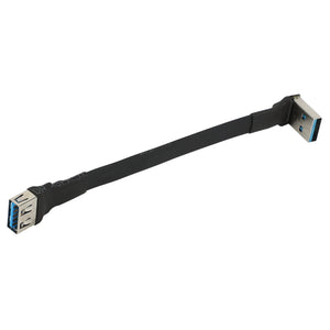 USB 3.0 Flat Extension Cable 10cm Right Angle