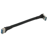 USB 3.0 Flat Extension Cable 10cm Right Angle