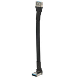 USB 3.0 Flat Extension Cable 10cm Right Angle