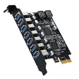 7 Port USB 3.0 PCI Adapter Expansion Card for Desktop PCs