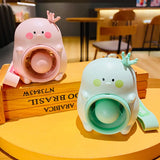 Mini Portable Fan Key Chain USB Charging Cute Cartoon Design Student Small