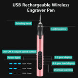 USB Rechargeable Engraving Pen With 35 Bits, Mini Engraver For All Materials
