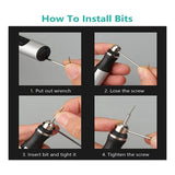 USB Rechargeable Engraving Pen With 35 Bits, Mini Engraver For All Materials