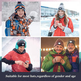USB Rechargeable Light for LED Knit Beanie Hat, 4 Pieces