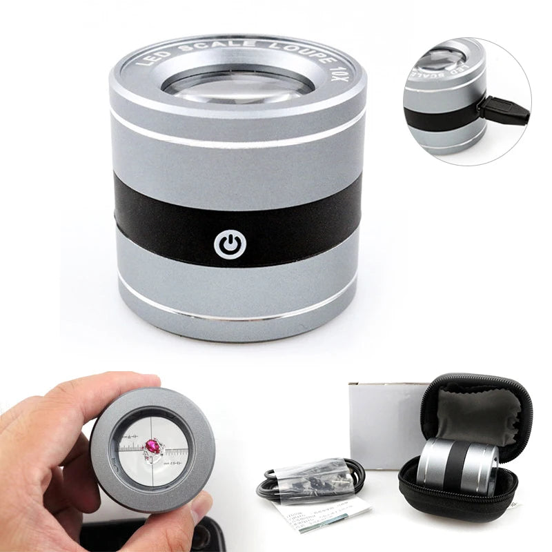 10X Magnifying Handheld Pocket Magnifier