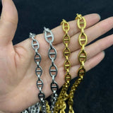 8mm 10MM Stainless Steel Chain Necklace For Men Women