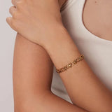 USENSET Stainless Steel Link Chain Necklace & Bracelet Set