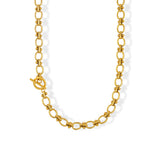 USENSET Stainless Steel Link Chain Necklace & Bracelet Set