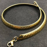 Women Choker Stainless Steel Necklace Gold/Silver Snake Chain