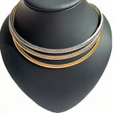 Women Choker Stainless Steel Necklace Gold/Silver Snake Chain