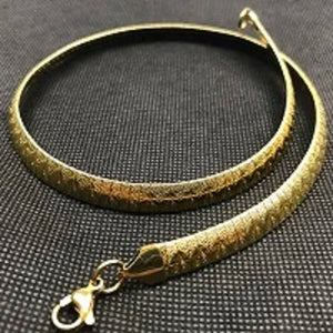 Women Choker Stainless Steel Necklace Gold/Silver Snake Chain