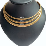 Women Choker Stainless Steel Necklace Gold/Silver Snake Chain