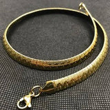 Women Choker Stainless Steel Necklace Gold/Silver Snake Chain