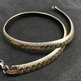 Women Choker Stainless Steel Necklace Gold/Silver Snake Chain