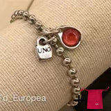 USL3 Autumn Winter Hat Logo 925 Silver Bracelet Jewelry