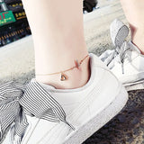 Heartbeat Anklet Adjustable Foot Jewelry Bracelet