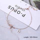 Heartbeat Anklet Adjustable Foot Jewelry Bracelet