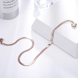 Stainless Steel Snake Chain Beads Anklets For Women Foot Bracelet Anklet