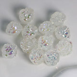 UV Crystal Rose Flower Ball Beads for DIY Jewelry Making