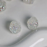 UV Crystal Rose Flower Ball Beads for DIY Jewelry Making