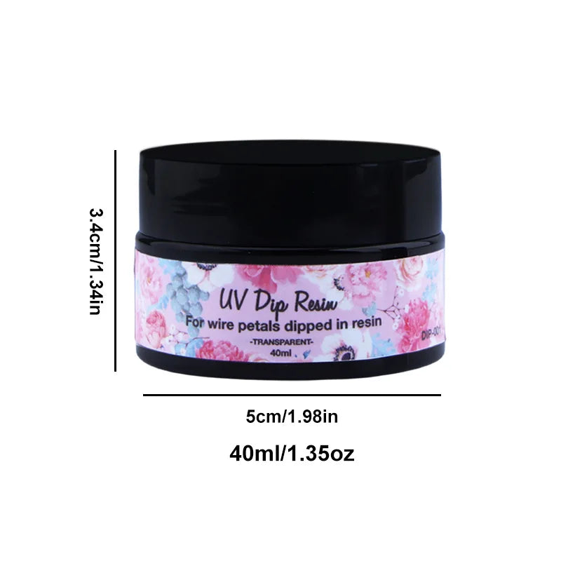 Odorless UV Dip Resin Glue for Flower Making
