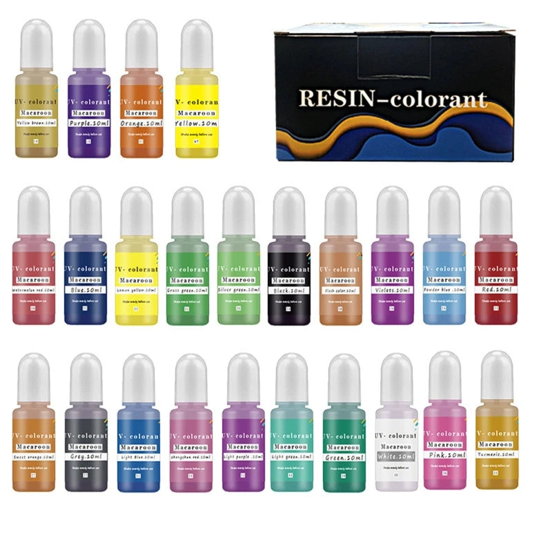 UV Glue Solid Essence Epoxy Dye 24 Colors 10ml