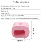 Portable UV LED Nail Lamp Dryer for Gel Nails