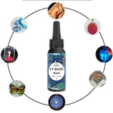 UV Resin 60/100/200g Crystal Clear Epoxy Resin Non-Toxic Hard Transparent Glue
