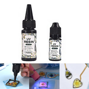 UV Resin Glue 10/25g Curing Sunlight Activated Hard DIY Jewelry Making