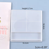 UV Resin Mold Silicone Large Square Epoxy Molds Home Photo Frame Casting Mold