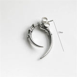 Animal Paw Ear Stud Earrings Stainless Steel Unisex Piercing Jewelry