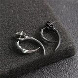 Animal Paw Ear Stud Earrings Stainless Steel Unisex Piercing Jewelry