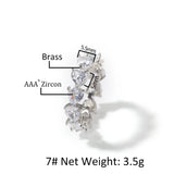 Baguettecz Heart Rings Pink Stones Jewelry