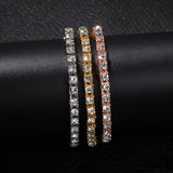 Crystal Bracelet 8inch Hip hop Iced Out Rhinestones Chain Bling Drop