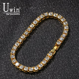 Crystal Bracelet 8inch Hip hop Iced Out Rhinestones Chain Bling Drop