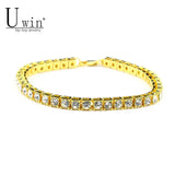 Crystal Bracelet 8inch Hip hop Iced Out Rhinestones Chain Bling Drop