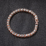 Crystal Bracelet 8inch Hip hop Iced Out Rhinestones Chain Bling Drop