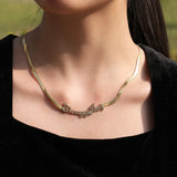 12mm Micro Pave Name Choker Necklace - Personalized Jewelry