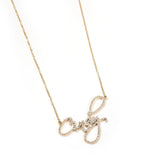 Personalized Stainless Steel Name Necklace with Rhinestone Letters