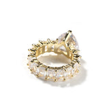 Baguettecz Stones Pink Heart Rings for Women