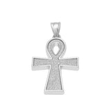 Iced Egyptian Key of Life Ankh Pendant Necklace Men's Jewelry