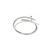 Slim Sword Cuff Bangle Bling Zircon Wrist Bracelet Ladies Jewelry