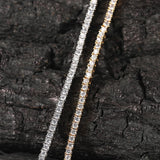 2mm Tennis Chain Bracelet CZ Micro Bling Hiphop Men Women Jewelry