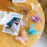 Colorful Butterfly Hair Claws Women Hair Clips Geometric Hairpins Barrettes