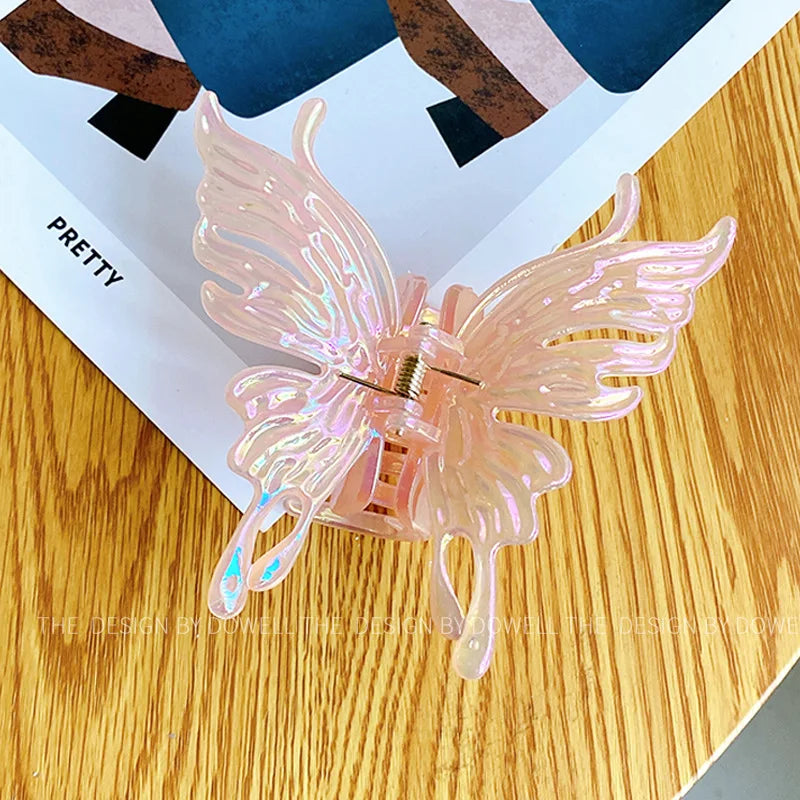 Colorful Butterfly Hair Claws Women Hair Clips Geometric Hairpins Barrettes