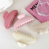 French Solid Temperament Semicircle Large Hair Claw Women Hair Clip