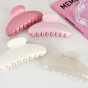 French Solid Temperament Semicircle Large Hair Claw Women Hair Clip