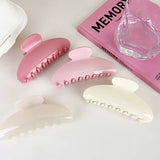 French Solid Temperament Semicircle Large Hair Claw Women Hair Clip